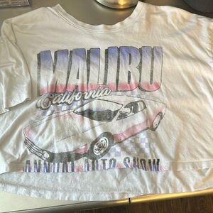 A cropped graphic T-shirt from Hollister